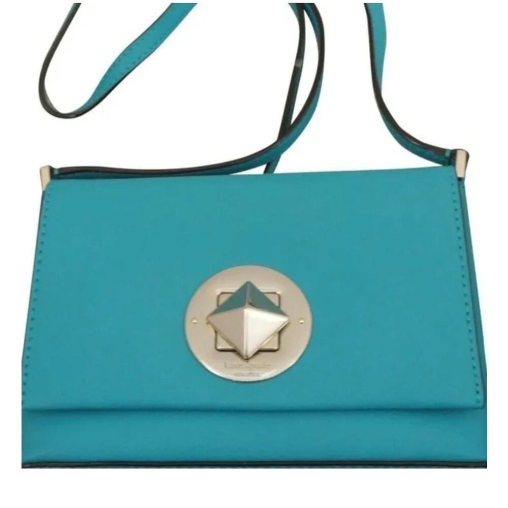 Kate Spade Newbury Lane Small Turquoise Leather Crossbody Bag